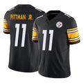 P.Steelers #11 Michael Pittman Jr. Player Black Limited Vapor F.U.S.E. Home Game STECN Stitched Jerseys