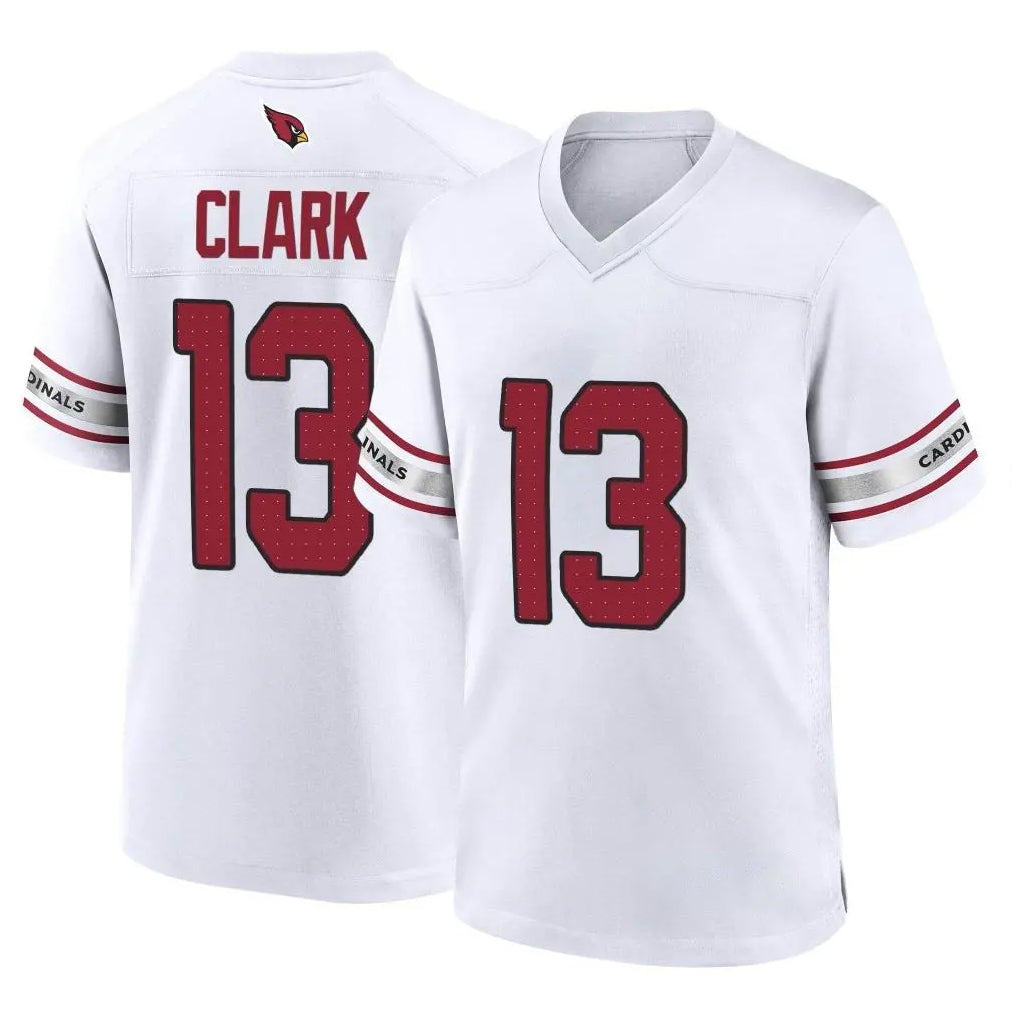 A.Cardinals #13 Kei'Trel Clark Player White Home Game STECN Stitched Jerseys