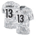 P.Steelers #13 Rico Dowdle Player Arctic Camo Limited Salute To Service Home Game STECN Stitched Jerseys