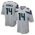 S.Seahawks #14 Sam Darnold Player Gray Home Game STECN Stitched Jerseys