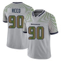 S.Seahawks #90 Jarran Reed Player Grey Limited 2025 Rivalries Collection Home Game STECN Stitched Jerseys