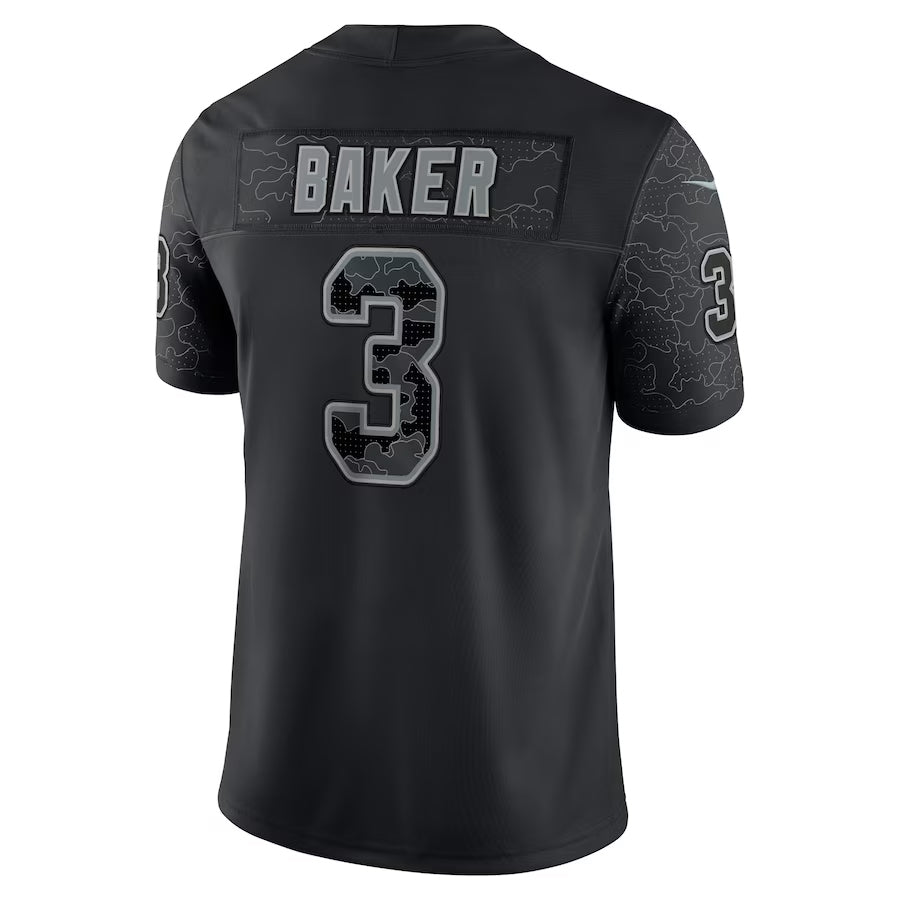 A.Cardinals #3 Budda Baker Player Black RFLCTV Limited STECN Stitched Jerseys