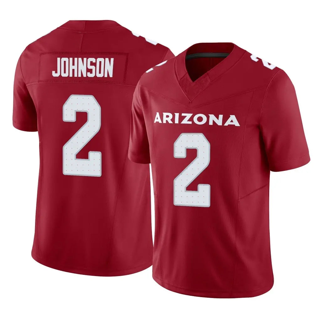 A.Cardinals #2 Will Johnson Player Cardinal Vapor F.U.S.E. Limited Home Game STECN Stitched Jerseys