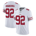 SF.49ers #92 Osa Odighizuwa Player White Limited Vapor Untouchable Home Game STECN Stitched Jerseys