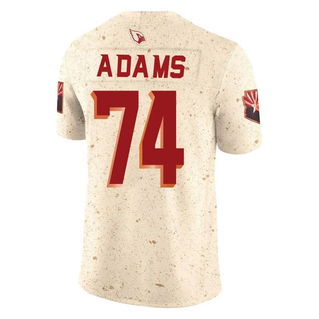 A.Cardinals #74 Isaiah Adams Player Cream Rivalries Collection Vapor Limited Home Game STECN Stitched Jerseys