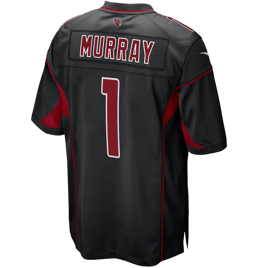 A.Cardinals #1 Kyler Murray Player Black 2nd Alternate Game STECN Stitched Jerseys