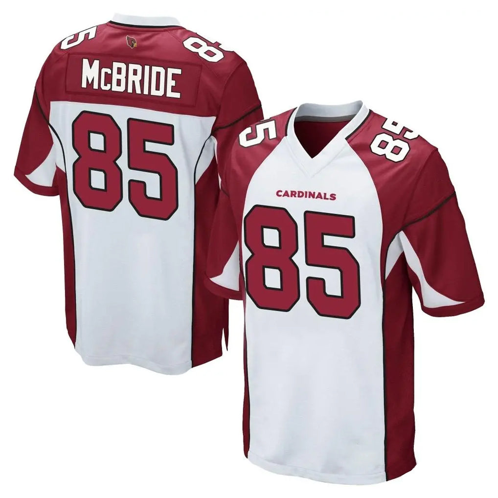 A.Cardinals #85 Trey McBride Player White Cardinal Home Game STECN Stitched Jerseys