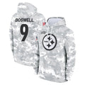 P.Steelers #9 Chris Boswell Player Arctic Camo Limited Salute to Service Pullover Hoodies Game STECN Stitched Jerseys