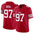 SF.49ers #97 Nick Bosa Player Red Limited Vapor F.U.S.E. Home Game STECN Stitched Jerseys