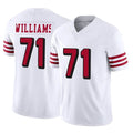 SF.49ers #71 Trent Williams Player White Limited Alternate Vapor F.U.S.E. Home Game STECN Stitched Jerseys