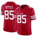 SF.49ers #85 George Kittle Player Red Limited Vapor F.U.S.E. Home Game STECN Stitched Jerseys