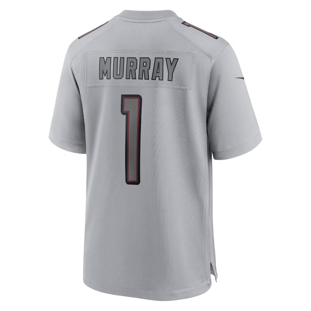 A.Cardinals #1 Kyler Murray Player Gray Fashion Home Game STECN Stitched Jerseys