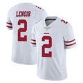 SF.49ers #2 Deommodore Lenoir Player White Limited Vapor Untouchable Home Game STECN Stitched Jerseys
