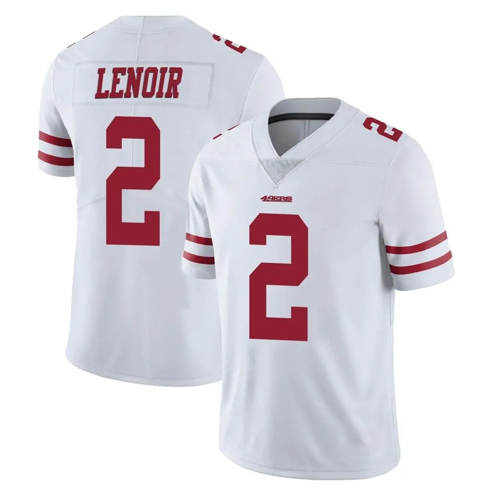 SF.49ers #2 Deommodore Lenoir Player White Limited Vapor Untouchable Home Game STECN Stitched Jerseys