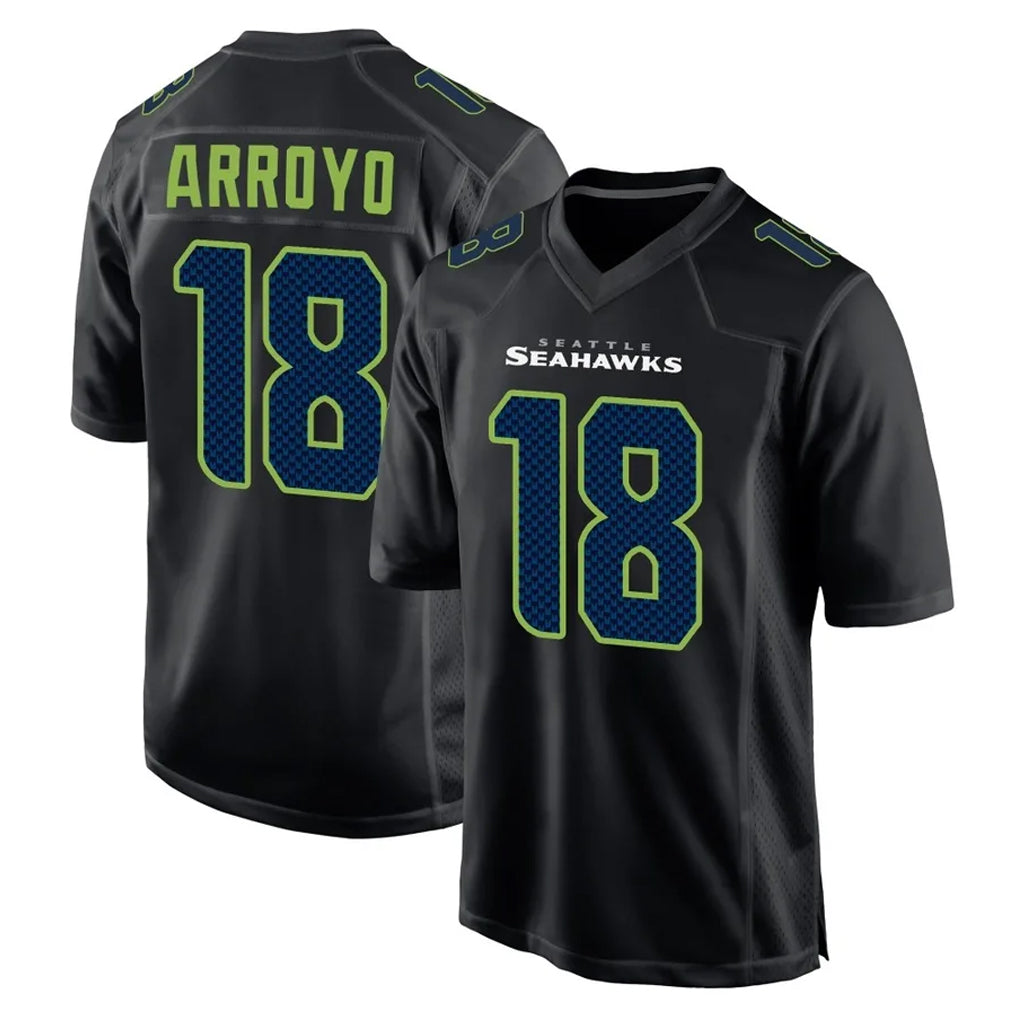S.Seahawks #18 Elijah Arroyo Player Black Limited Fashion Home Game STECN Stitched Jerseys