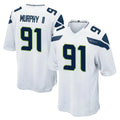 S.Seahawks #91 Byron Murphy II Player White Home Game STECN Stitched Jerseys