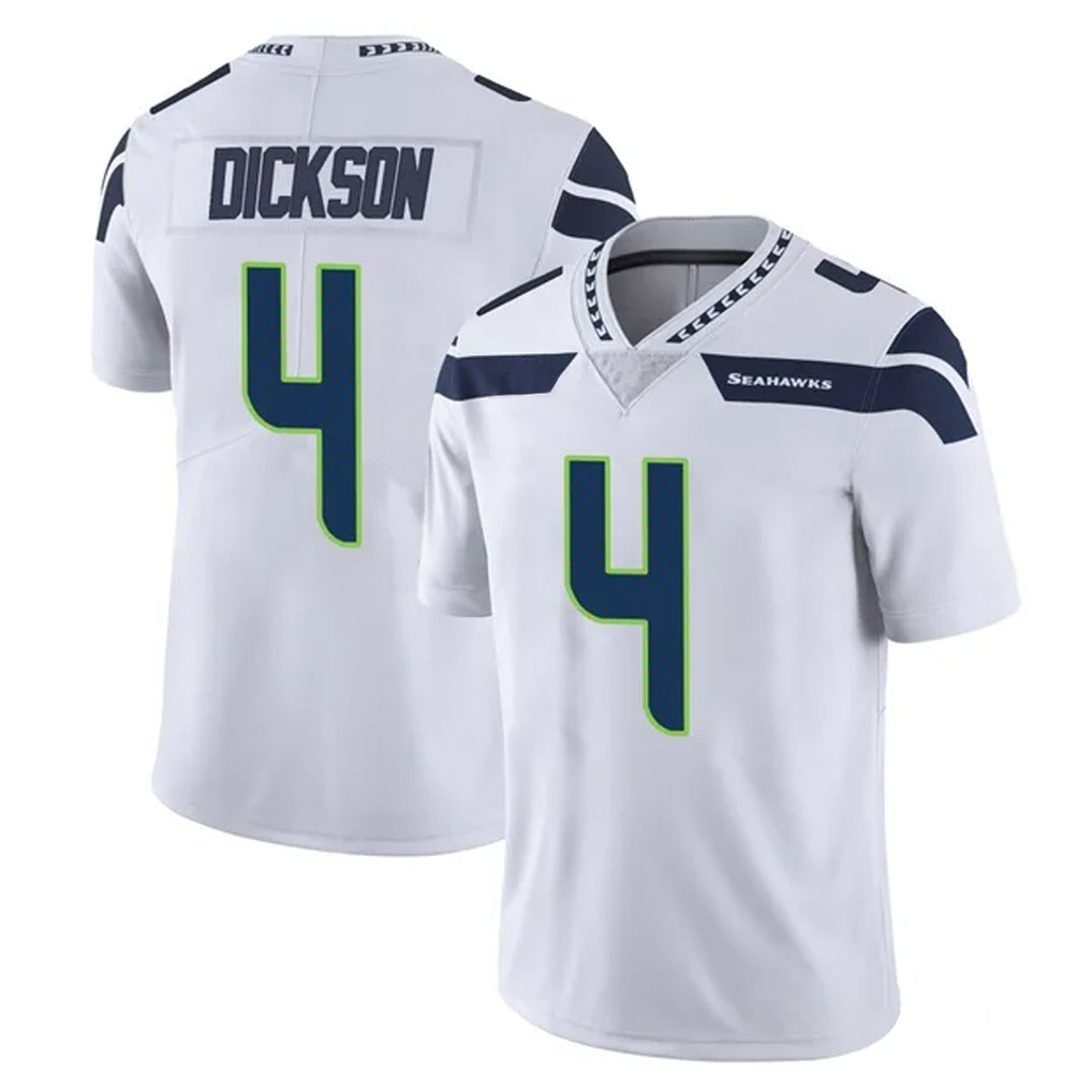 S.Seahawks #4 Michael Dickson Player White Limited Vapor Untouchable Home Game STECN Stitched Jerseys