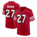 SF.49ers #27 Ji'Ayir Brown Player Red Limited Alternate Home Game STECN Stitched Jerseys
