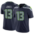 S.Seahawks #13 Ernest Jones IV Player Navy Limited Vapor F.U.S.E. Home Game STECN Stitched Jerseys