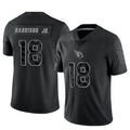 A.Cardinals #18 Marvin Harrison Jr. Player Black RFLCTV Limited STECN Stitched Jerseys