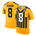P.Steelers #8 Aaron Rodgers Player Gold Legend Limited 1933 Throwback Performance Home Game STECN Stitched Jerseys