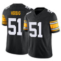 P.Steelers #51 Nick Herbig Player Black Limited Alternate Vapor F.U.S.E. Home Game STECN Stitched Jerseys