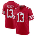 SF.49ers #13 Brock Purdy Player Red Game Home STECN Stitched Jerseys