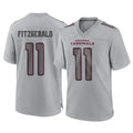 A.Cardinals #11 Larry Fitzgerald Player Gray Fashion Home Game STECN Stitched Jerseys