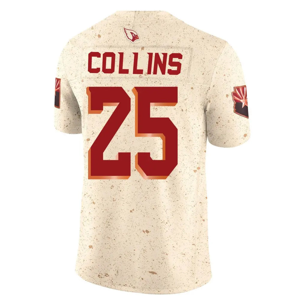 A.Cardinals #25 Zaven Collins Player Cream Rivalries Collection Vapor Limited Home Game STECN Stitched Jerseys