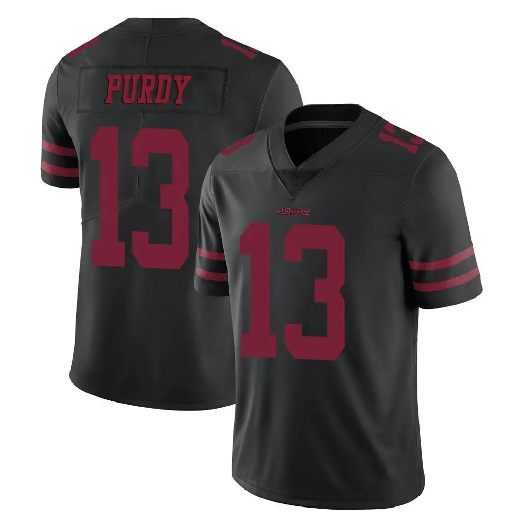 SF.49ers #13 Brock Purdy Player Black Alternate Limited Vapor Untouchable Home Game STECN Stitched Jerseys