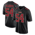 SF.49ers #54 Fred Warner Player Black Fashion Home Game STECN Stitched Jerseys