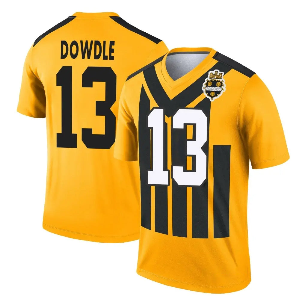 P.Steelers #13 Rico Dowdle Player Gold Legend Limited 1933 Throwback Performance Home Game STECN Stitched Jerseys