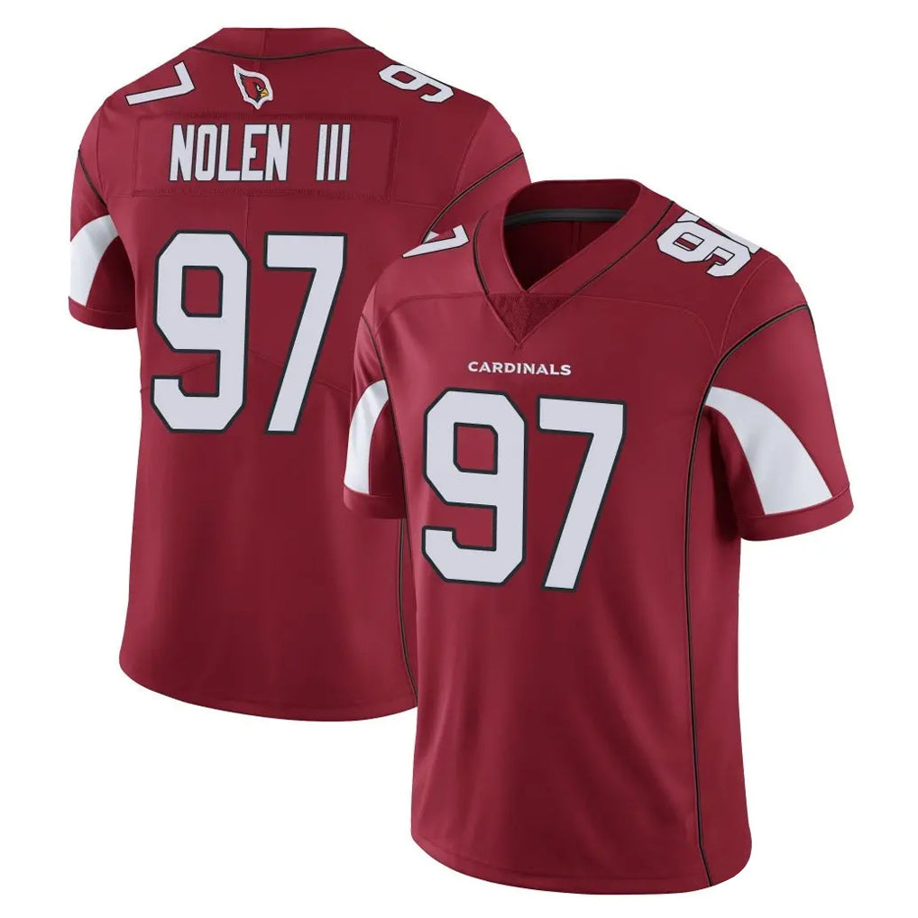 A.Cardinals #97 Walter Nolen III Player Cardinal Vapor Limited Home Game  STECN Stitched Jerseys