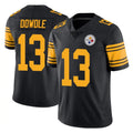 P.Steelers #13 Rico Dowdle Player Black Limited Color Rush Home Game STECN Stitched Jerseys
