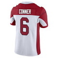 A.Cardinals #6 James Conner Player White Vapor Limited Home Game STECN Stitched Jerseys