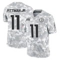 P.Steelers #11 Michael Pittman Jr. Player Arctic Camo Limited Salute To Service Home Game STECN Stitched Jerseys