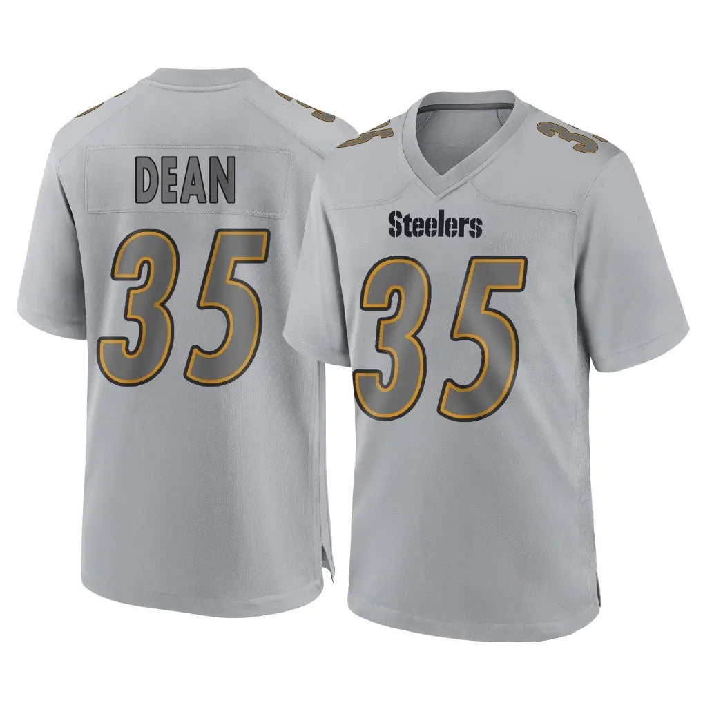 P.Steelers #35 Jamel Dean Player Gray Atmosphere Fashion Home Game STECN Stitched Jerseys