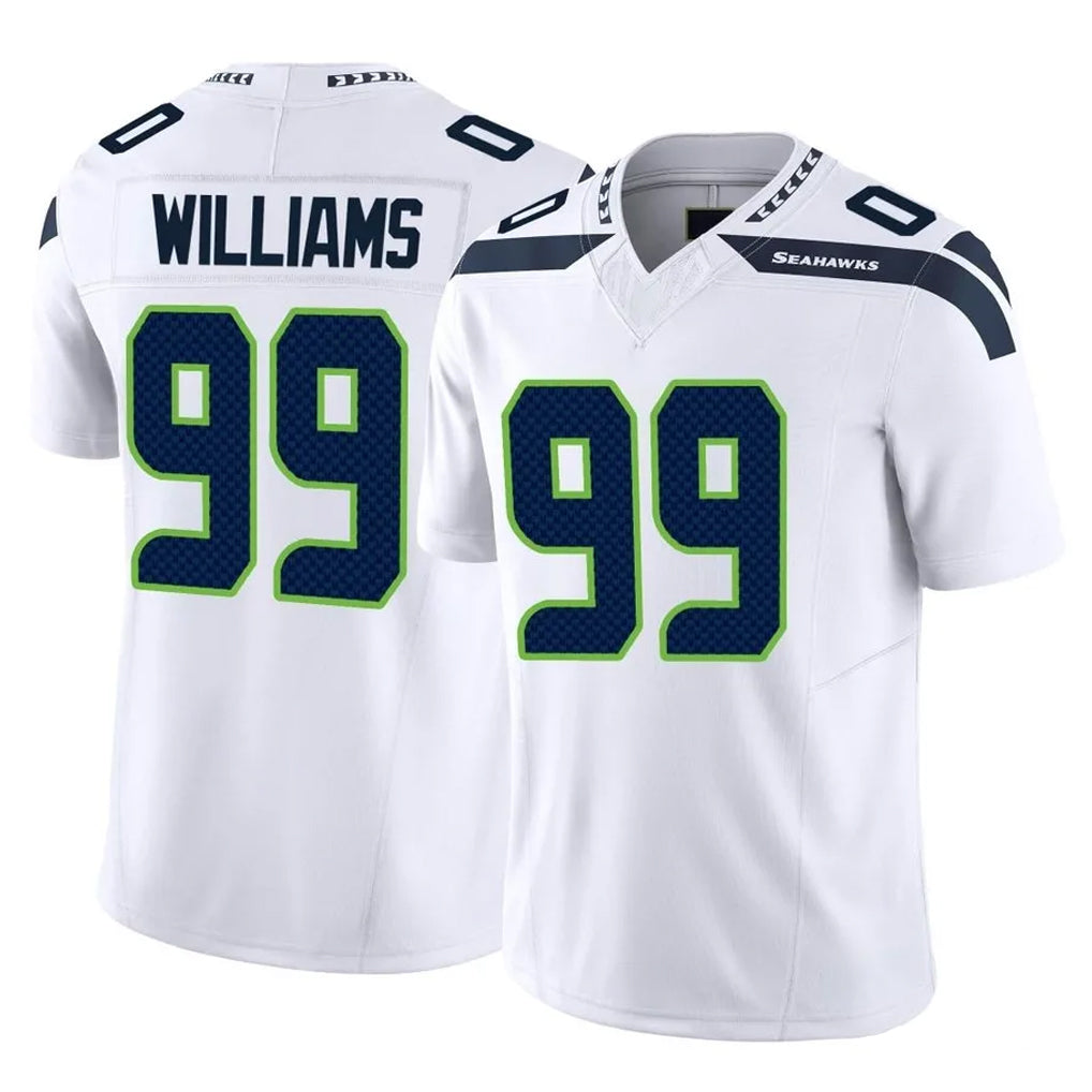 S.Seahawks #99 Leonard Williams Player White Limited Vapor F.U.S.E. Home Game STECN Stitched Jerseys