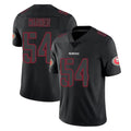 SF.49ers #54 Fred Warner Player Black Impact Limited Home Game STECN Stitched Jerseys