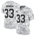 A.Cardinals #33 Trey Benson Player Camo Salute to Service Limited STECN Stitched Jerseys