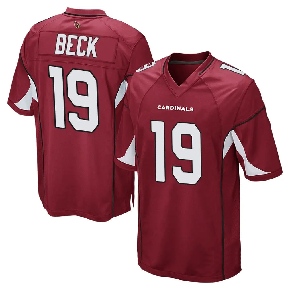 A.Cardinals #19 Carson Beck Player Cardinal Home Game STECN Stitched Jerseys