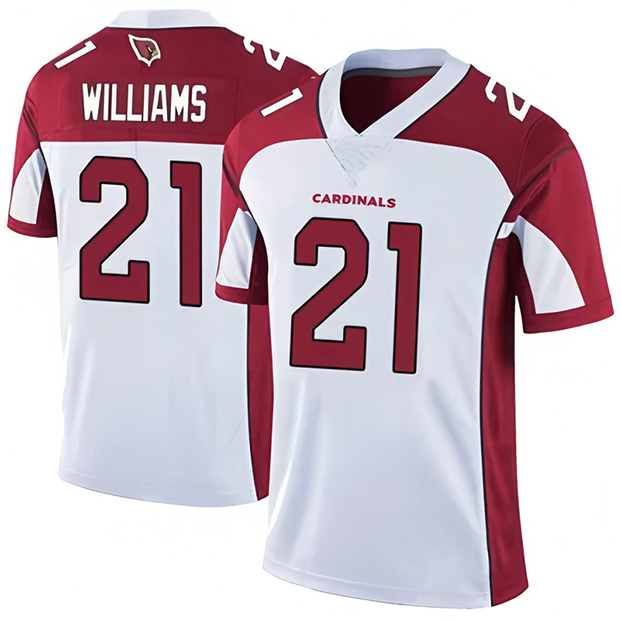 A.Cardinals #21 Garrett Williams Player White Game STECN Stitched Jerseys