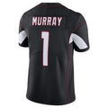 A.Cardinals #1 Kyler Murray Player Black Vapor Limited Home Game STECN Stitched Jerseys