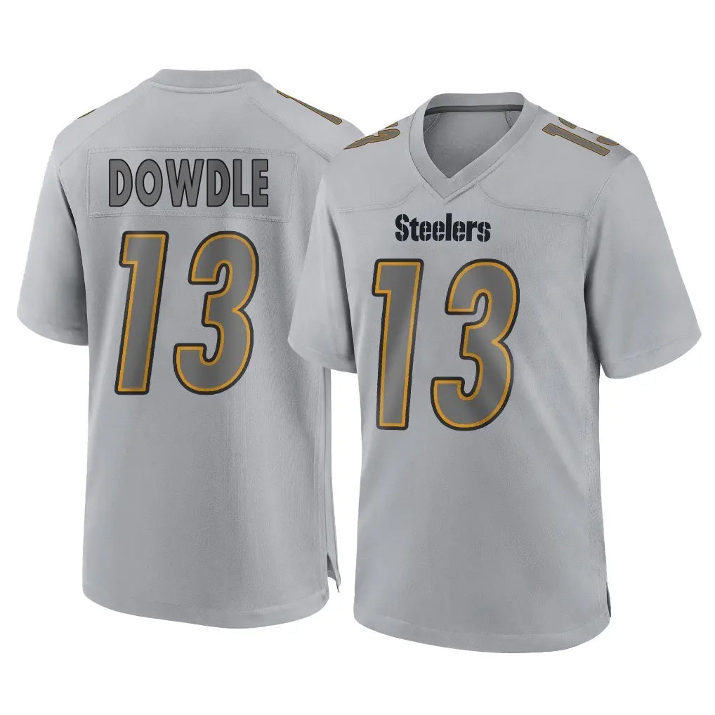 P.Steelers #13 Rico Dowdle Player Gray Atmosphere Fashion Home Game STECN Stitched Jerseys