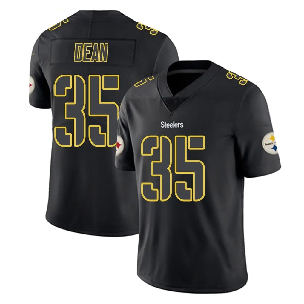 P.Steelers #35 Jamel Dean Player Black Impact Limited Home Game STECN Stitched Jerseys