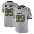 S.Seahawks #99 Leonard Williams Player Grey Limited 2025 Rivalries Collection Home Game STECN Stitched Jerseys