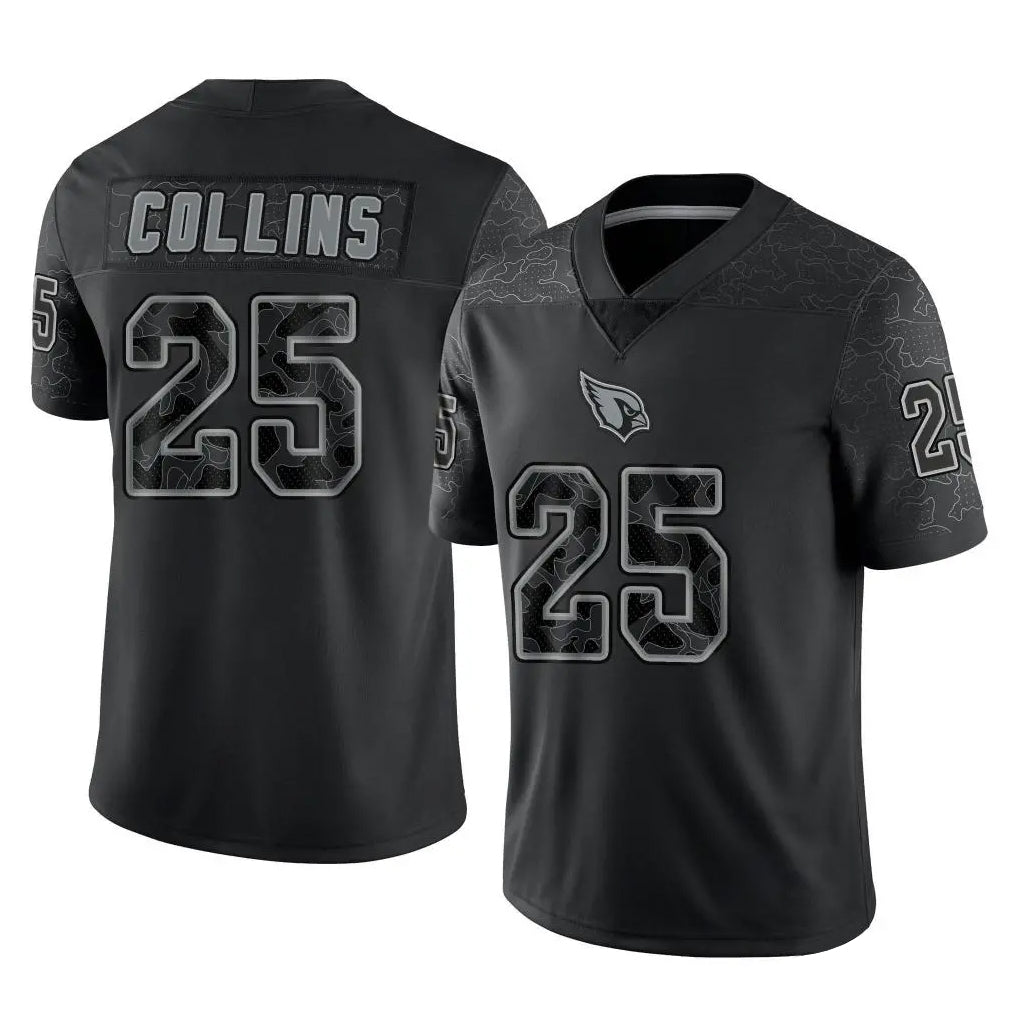 A.Cardinals #25 Zaven Collins Player Black RFLCTV Limited Home Game STECN Stitched Jerseys