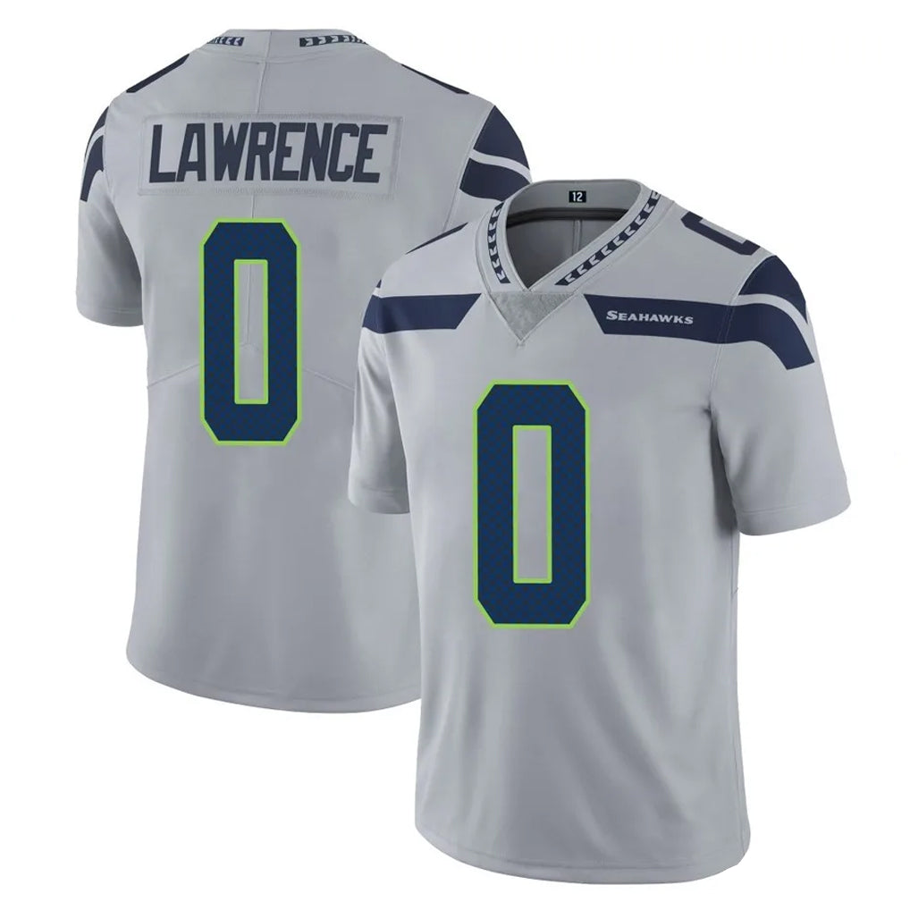 S.Seahawks #0 DeMarcus Lawrence Player Gray Limited Vapor Untouchable Home Game STECN Stitched Jerseys