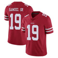 SF.49ers #19 Deebo Samuel Sr. Player Red Limited Vapor Untouchable Home Game STECN Stitched Jerseys