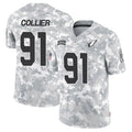 A.Cardinals #91 L.J. Collier Player Camo Salute to Service Limited STECN Stitched Jerseys